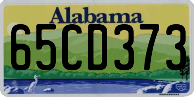 AL license plate 65CD373