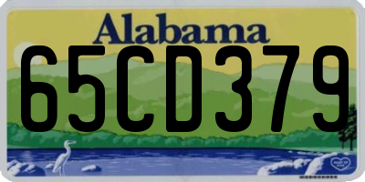 AL license plate 65CD379