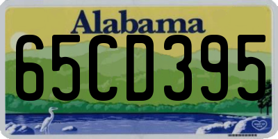 AL license plate 65CD395