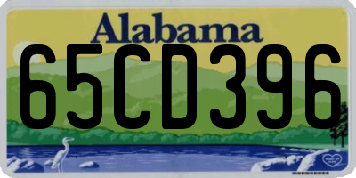 AL license plate 65CD396