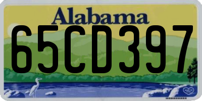 AL license plate 65CD397