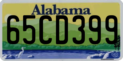 AL license plate 65CD399