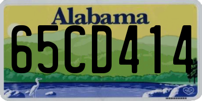 AL license plate 65CD414