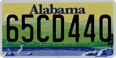 AL license plate 65CD440