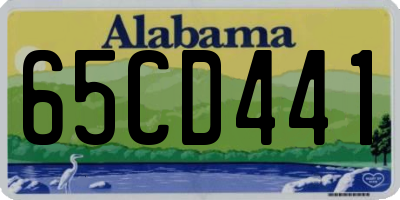 AL license plate 65CD441