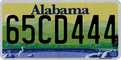 AL license plate 65CD444