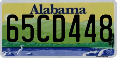 AL license plate 65CD448