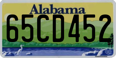 AL license plate 65CD452
