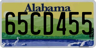 AL license plate 65CD455