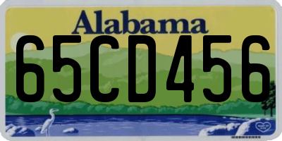 AL license plate 65CD456