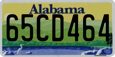 AL license plate 65CD464