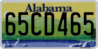 AL license plate 65CD465