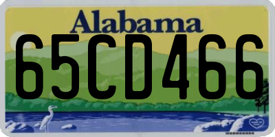 AL license plate 65CD466