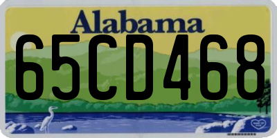 AL license plate 65CD468