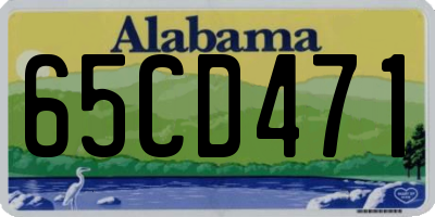 AL license plate 65CD471