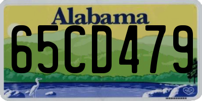 AL license plate 65CD479