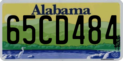 AL license plate 65CD484