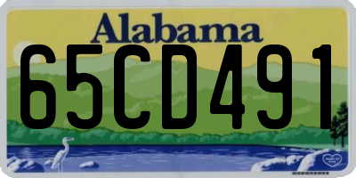AL license plate 65CD491