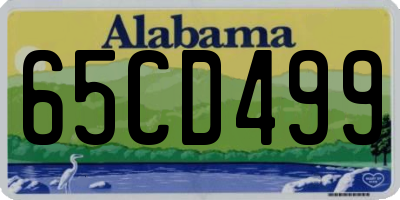 AL license plate 65CD499