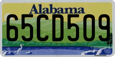 AL license plate 65CD509