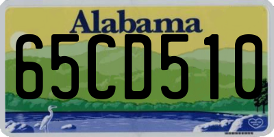 AL license plate 65CD510