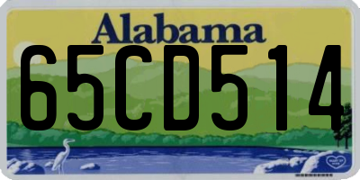 AL license plate 65CD514
