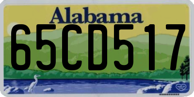 AL license plate 65CD517