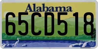 AL license plate 65CD518
