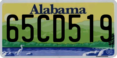 AL license plate 65CD519