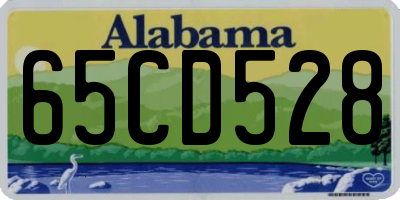 AL license plate 65CD528