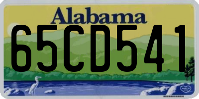 AL license plate 65CD541