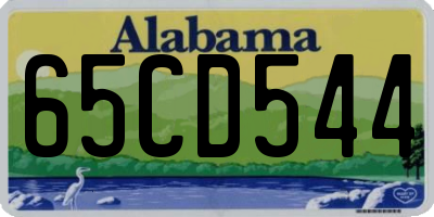 AL license plate 65CD544