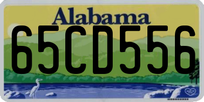 AL license plate 65CD556