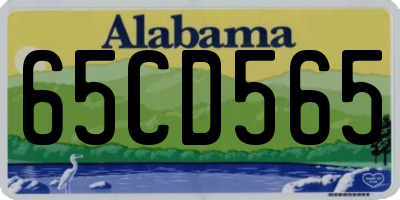 AL license plate 65CD565