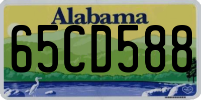 AL license plate 65CD588