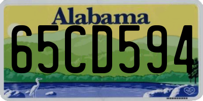 AL license plate 65CD594