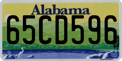 AL license plate 65CD596