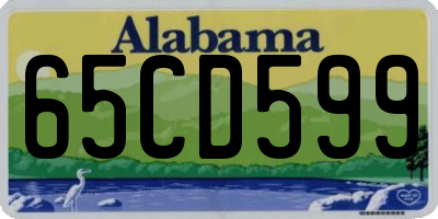 AL license plate 65CD599