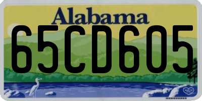 AL license plate 65CD605