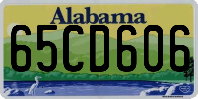 AL license plate 65CD606
