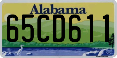 AL license plate 65CD611