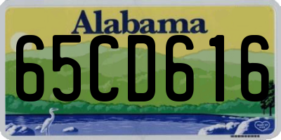 AL license plate 65CD616