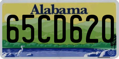 AL license plate 65CD620