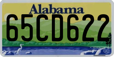 AL license plate 65CD622