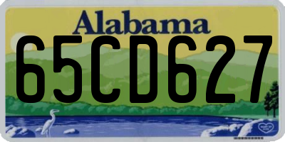AL license plate 65CD627