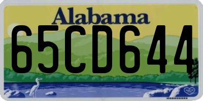 AL license plate 65CD644
