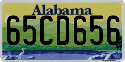 AL license plate 65CD656