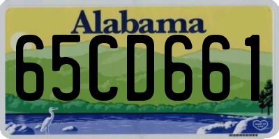 AL license plate 65CD661