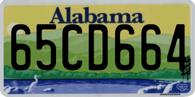 AL license plate 65CD664
