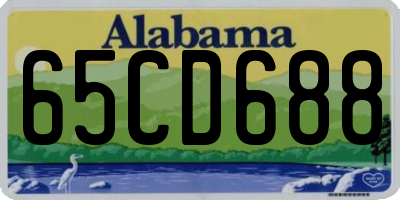 AL license plate 65CD688